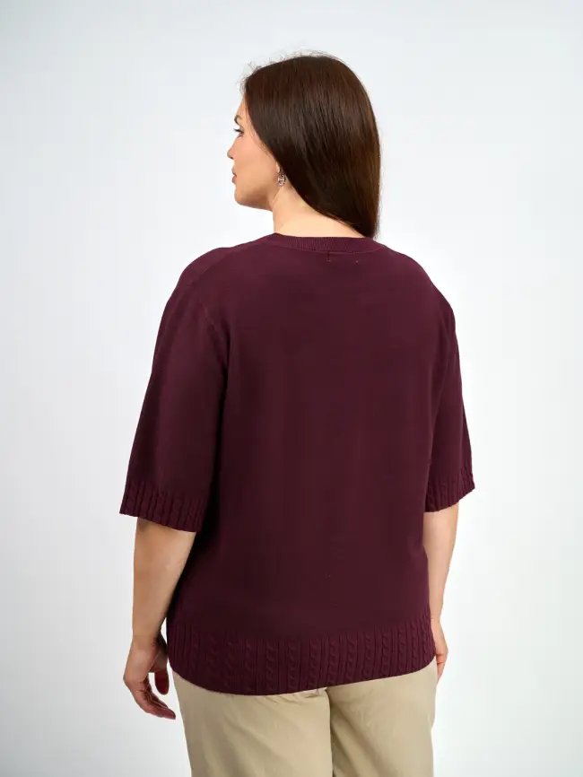 Джемпер облегченный ЭттоПлюс 25414 Размер 48-52 фото 67