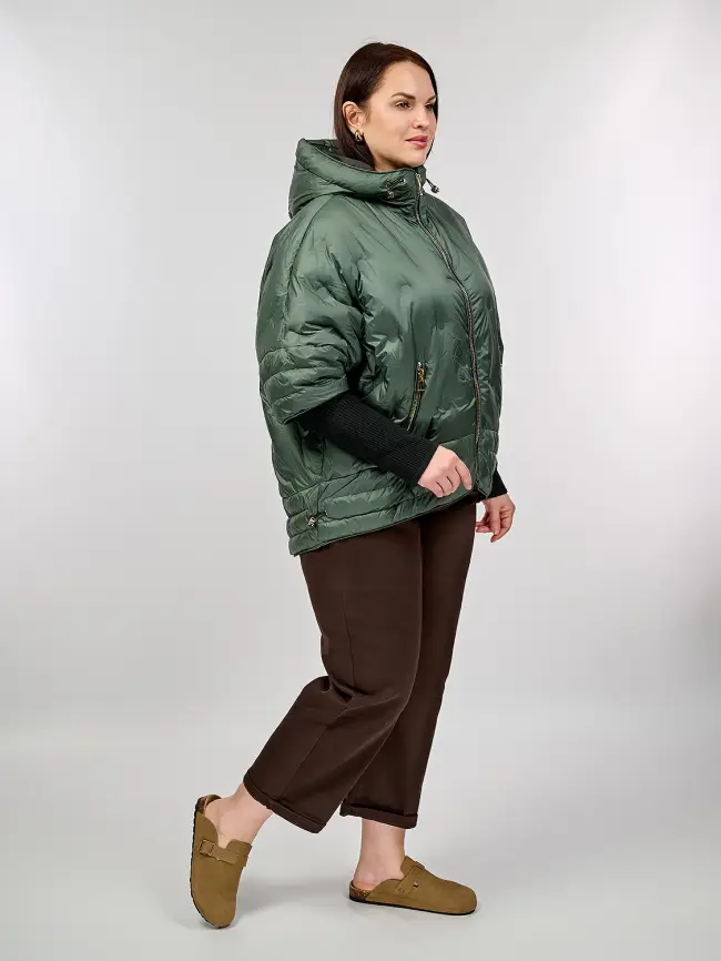 Куртка с трикотажным рукавом 6560 фото 6