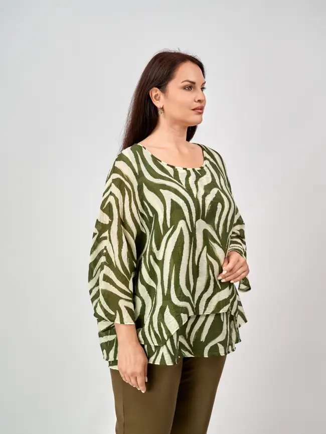 Блуза ЭттоПлюс 30059 Размер 50-58 фото 21