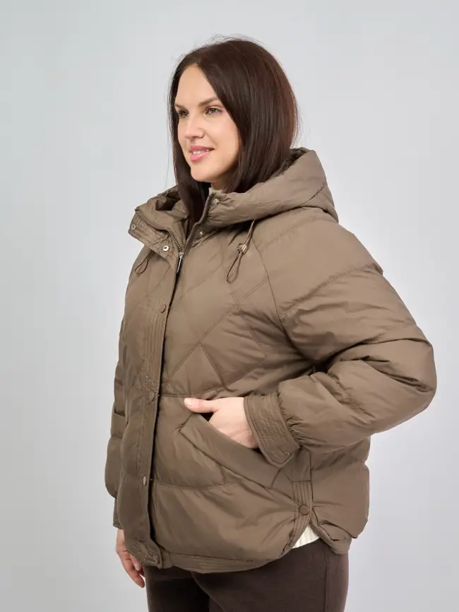 Пуховая куртка ЭттоПлюс 2553 Размер 48-52 фото 206