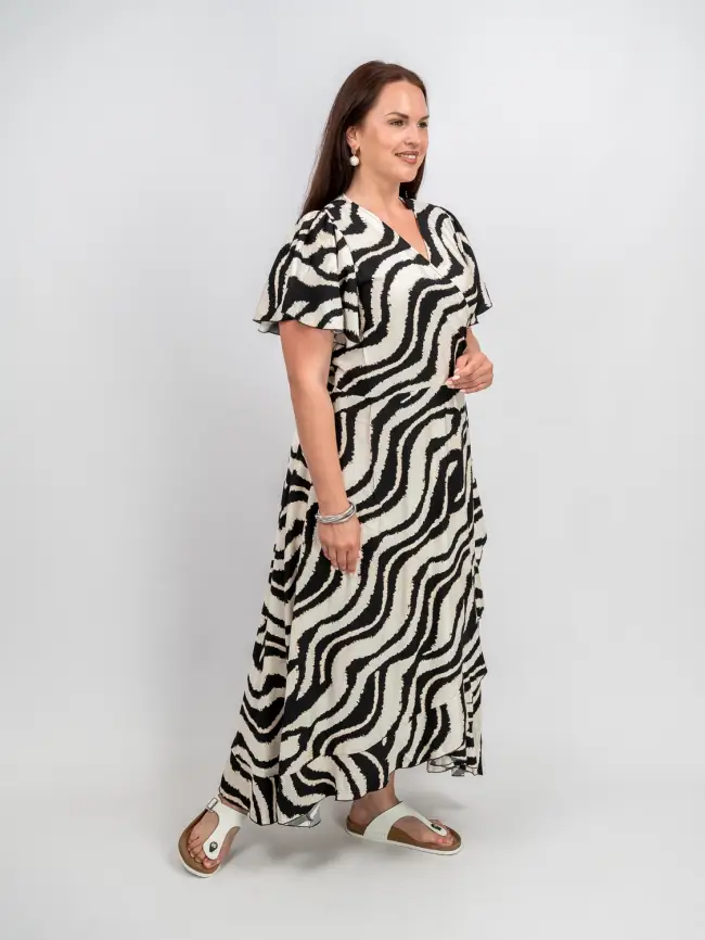 Платье на запахе ЭттоПлюс 044-1 размеры 50- 56 фото 5