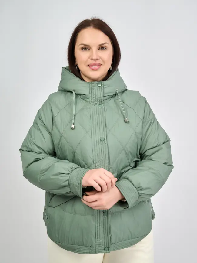 Пуховая куртка ЭттоПлюс 2553 Размер 48-52 фото 55