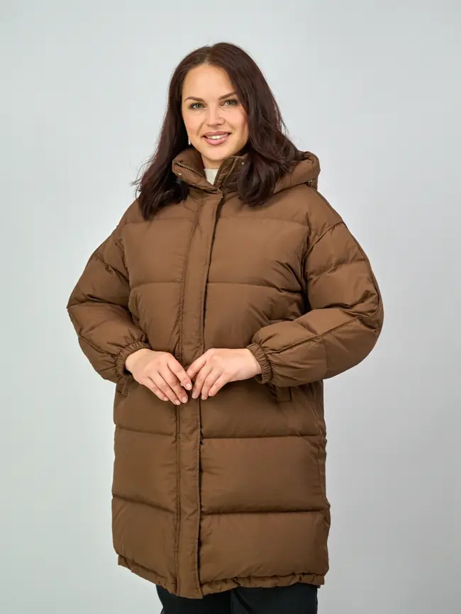 Пуховик А-силуэт 811 фото 25