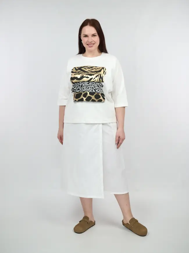 Юбка брюки 1131 размеры 48- 58 фото 1