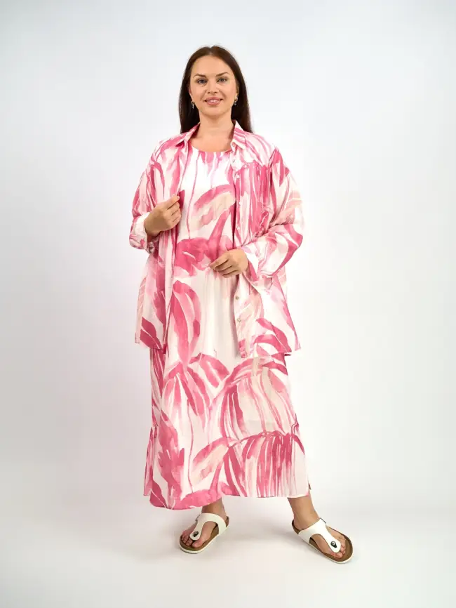 Сарафан ЭттоПлюс 0024 размеры 52- 58 фото 15