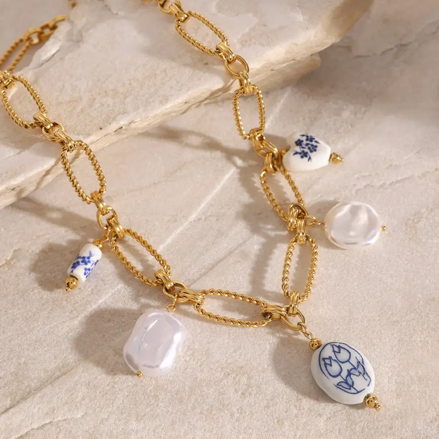 Колье Гжель Б0107 фото 3