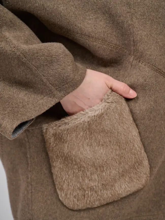 Пальто кашемир 082 Размеры 48-60 фото 8