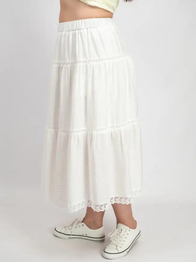 Юбка ярусная 1217 размеры 50- 56 фото 5