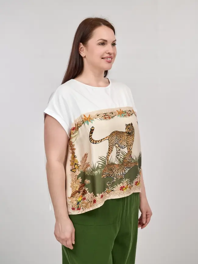 Блуза Италия 8860 Размер 50-58 фото 48