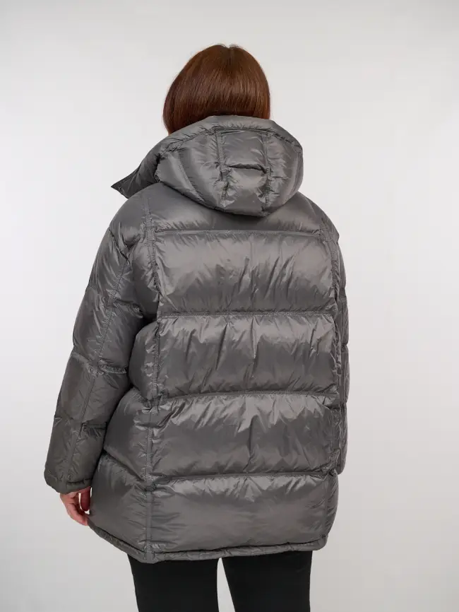 Пуховик зимний 9903 удлиненный Размер 50-60 фото 80