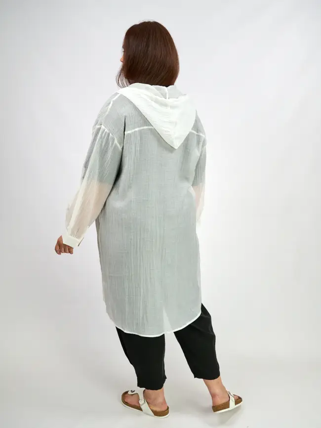 Пыльник рубашка удлиненный 9087 Размер 50-58 фото 41