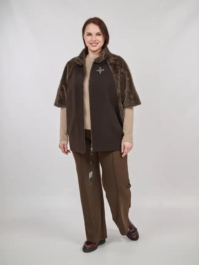 Пальто 30405 Размеры 48-64 фото 3