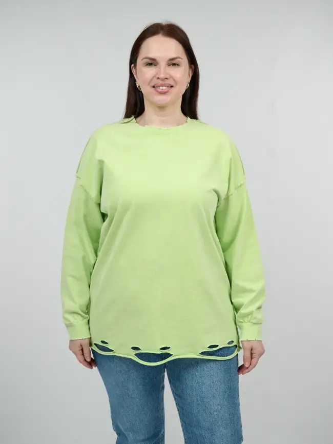 Лонгслив рваный 9938 Размер 50-56 фото 46