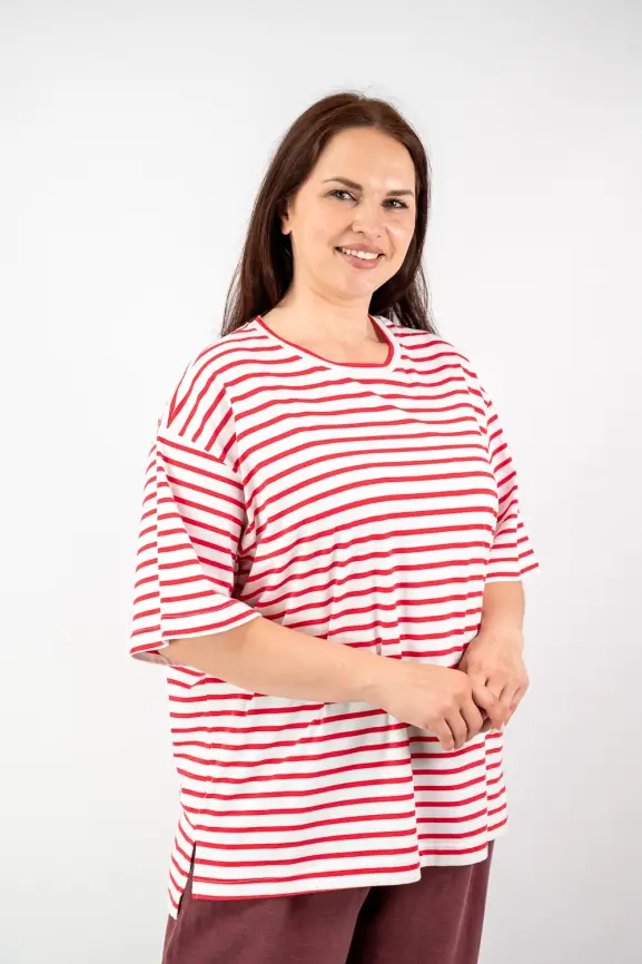 Футболка в полоску ЭттоПлюс 034 Размер 50-58 фото 77