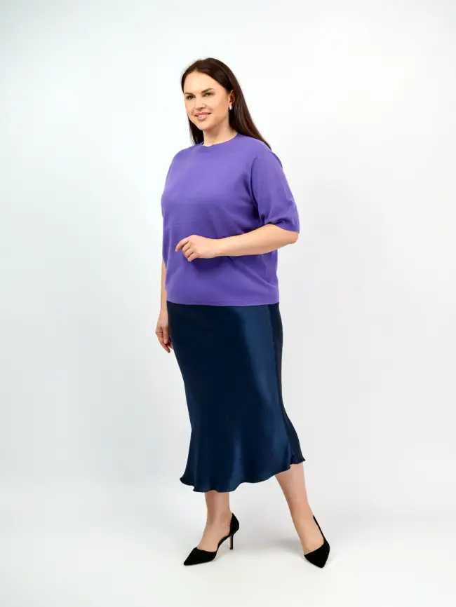 Юбка атлас 9298-1 Размер 48-56 фото 59