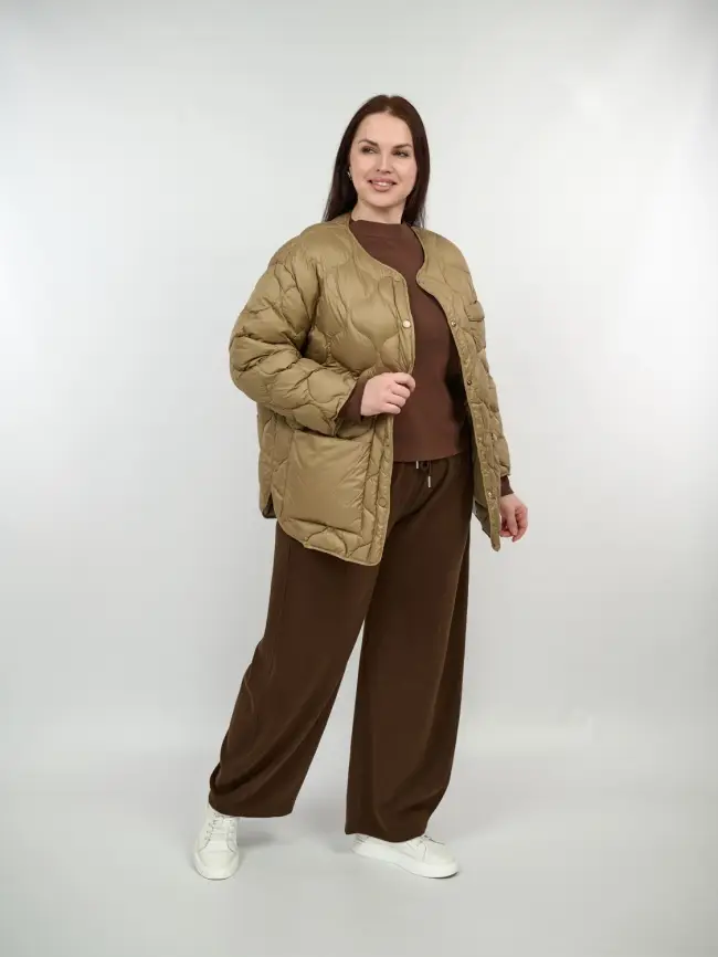 Куртка лёгкая без капюшона 2207 Размер 48-54 фото 5