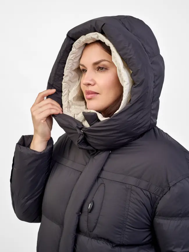 Пуховое пальто 8892 Размер 48-52 фото 27