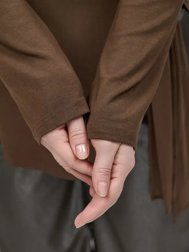 Блузка трикотажная 0217 Размеры 50-58 фото 7