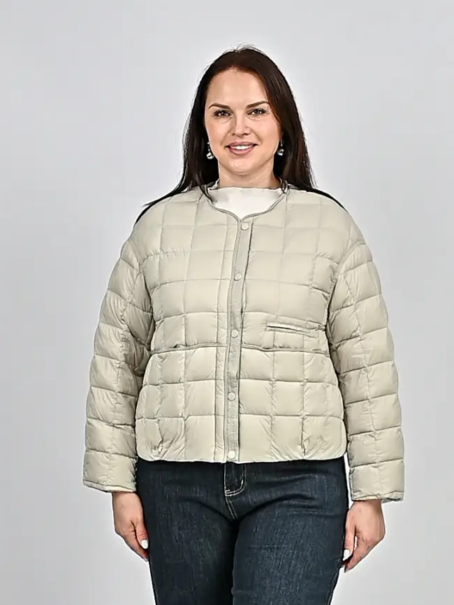 Куртка пух легкая размер 44-52 8176 фото 19