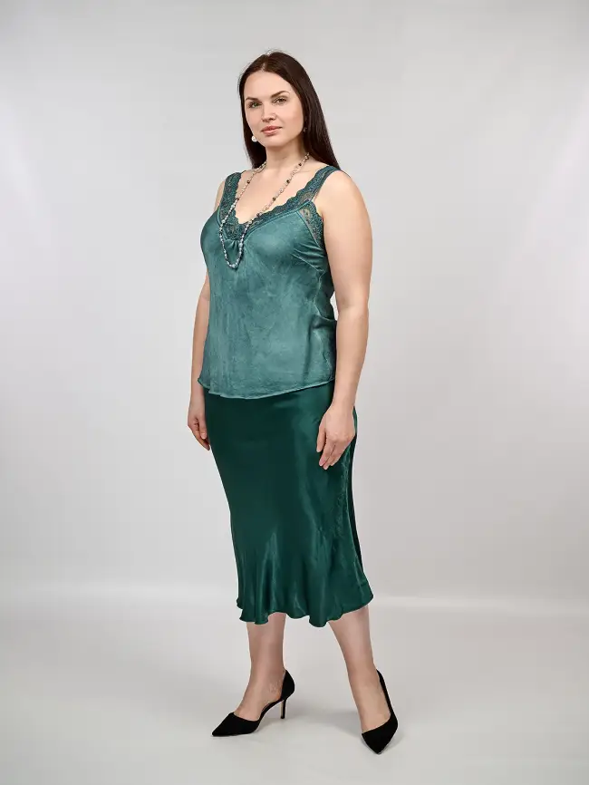 Юбка атлас 9298-1 Размер 48-56 фото 131