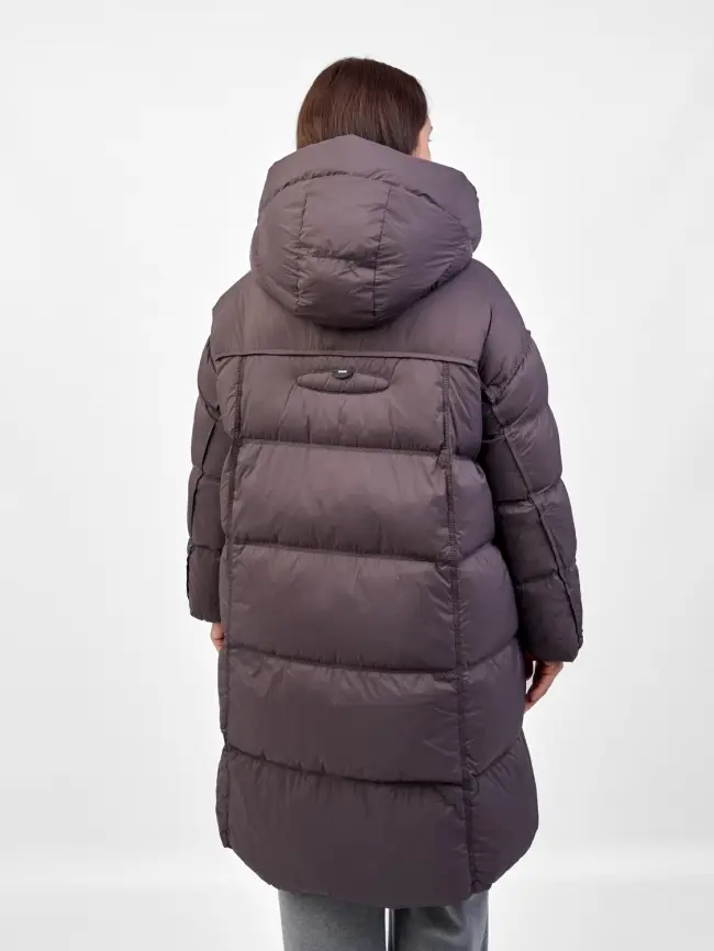 Пуховое пальто 8892 Размер 48-52 фото 6