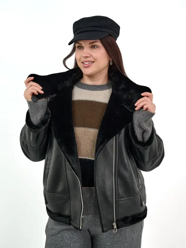 Дубленка 18829 Размер 50-54 фото 18