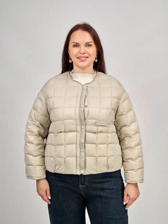 Куртка пух легкая размер 44-52 8176 фото 23