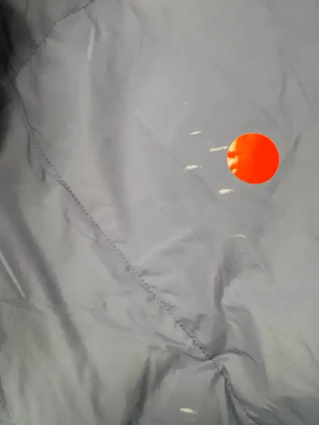 Пуховик женский с шарфом 8358 Размер 50-58 (васильковый) уценка фото 2