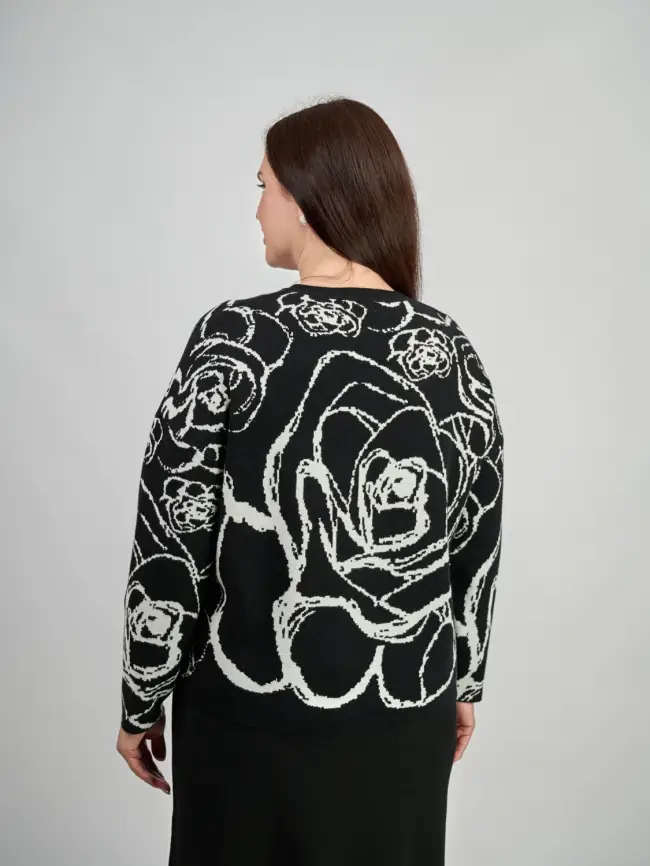 Свитер с круглым горлом ЭттоПлюс 777 Размер 52-58 фото 6