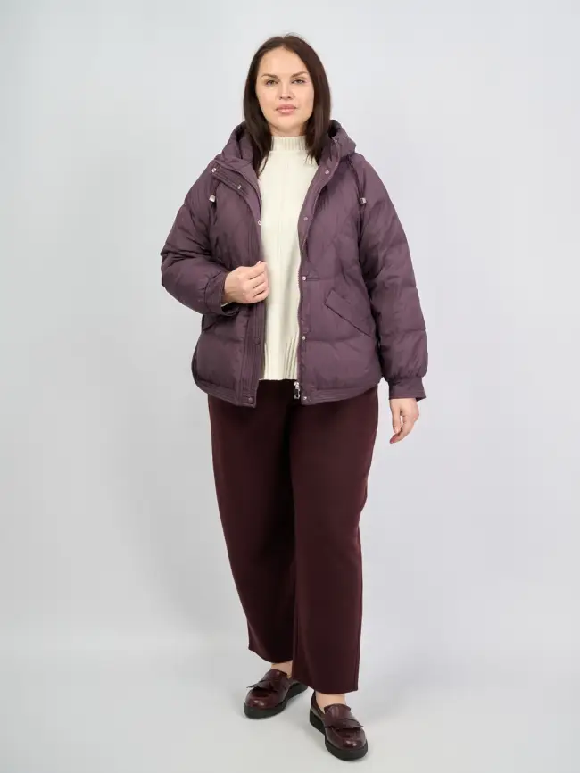 Брюки с защипами 