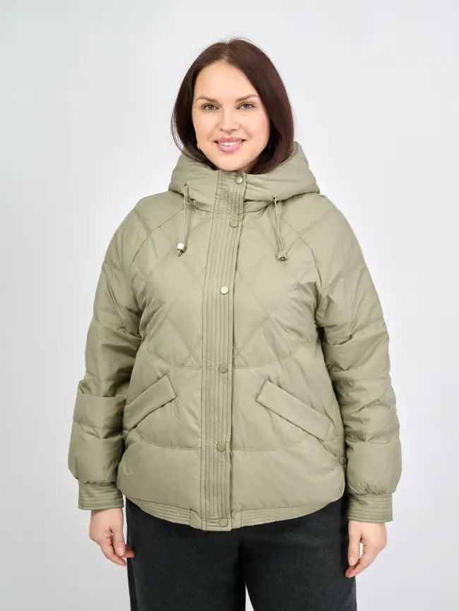 Пуховая куртка ЭттоПлюс 2553 Размер 48-52 фото 93