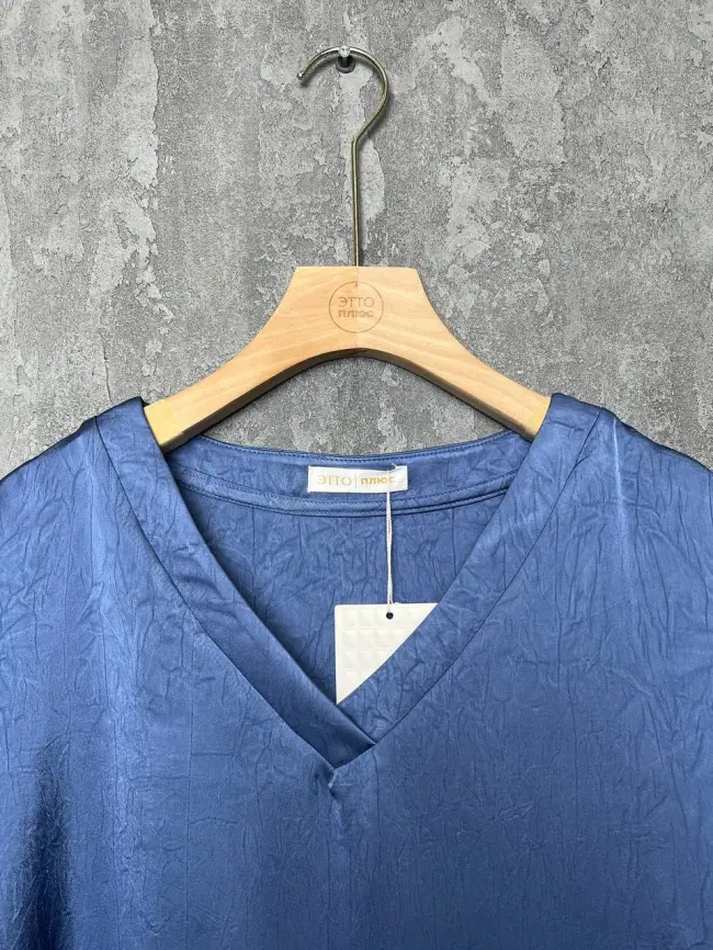 Блуза с v-вырезом ЭттоПлюс 1003 Размеры 50-58 фото 66