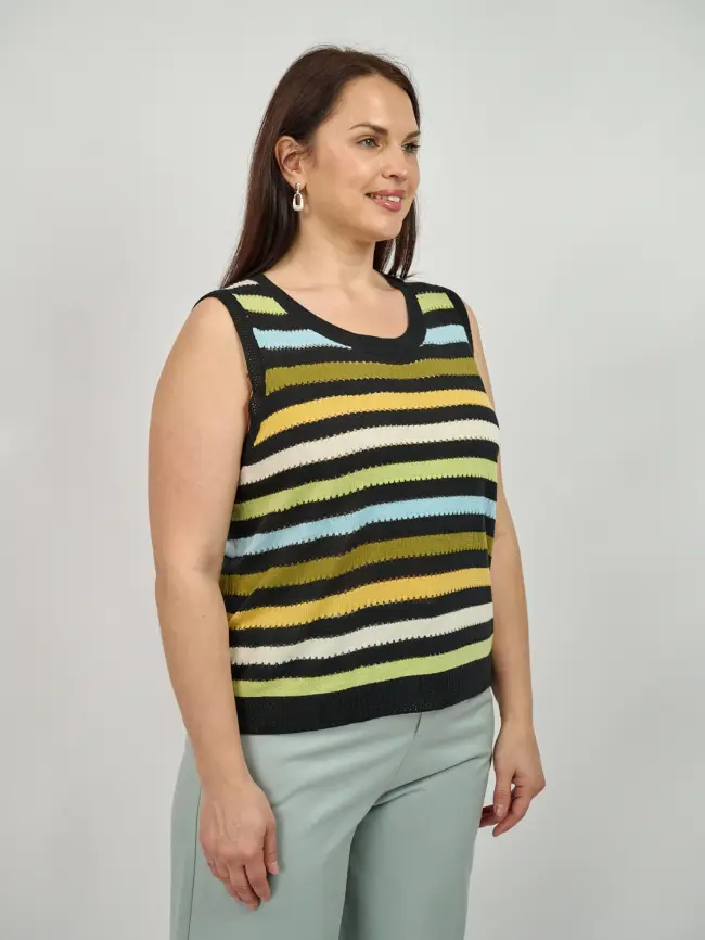 Жилет трикотажный 22962 размер 50- 58 фото 7