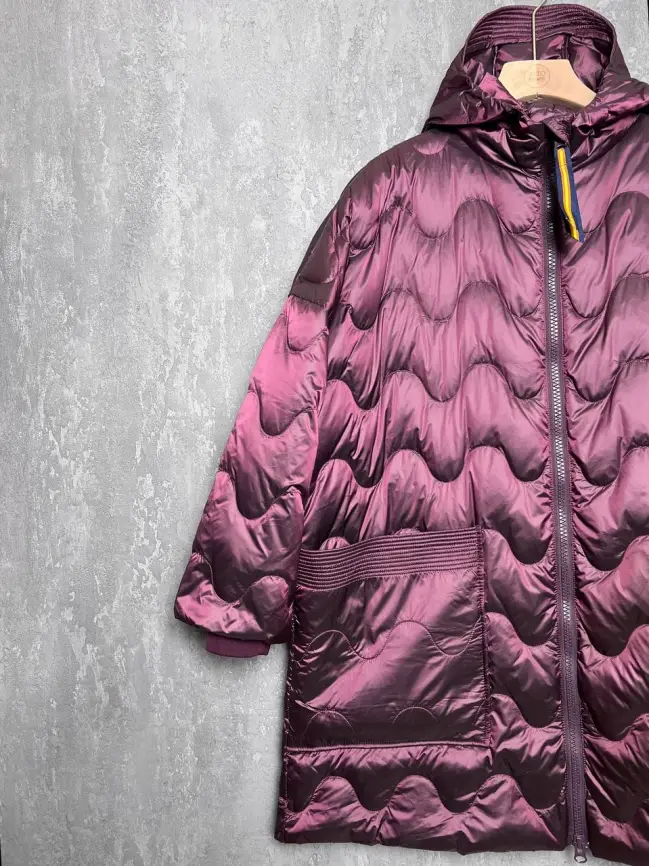 Пуховое пальто 1695 Размер 50-58 фото 3