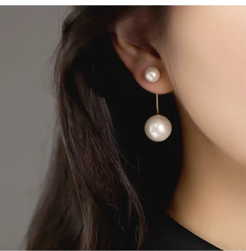 Серьги-трансформеры Жемчужные Б0061 фото 1