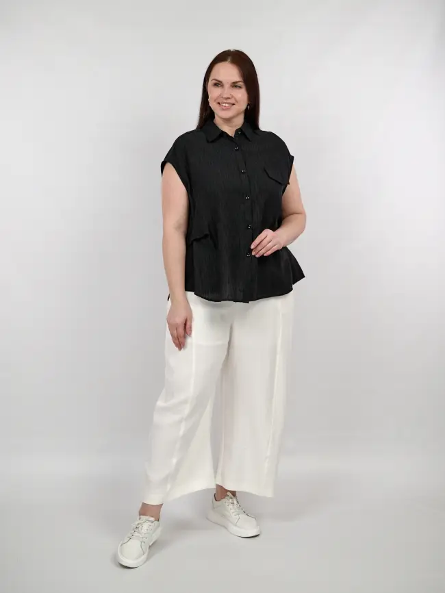 Брюки палаццо 38317 размер 54- 58 фото 2