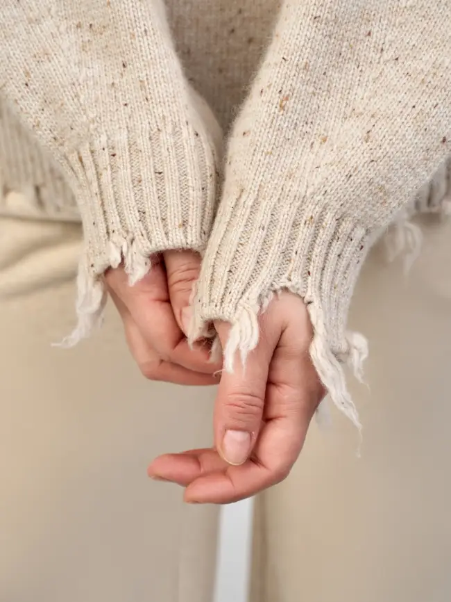 Джемпер рваный оверсайз 58196 Размер 48-58 фото 32