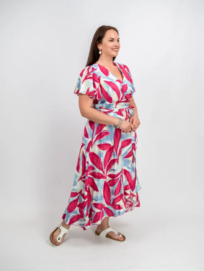 Платье на запахе ЭттоПлюс 044 размеры 48 - 58 фото 20