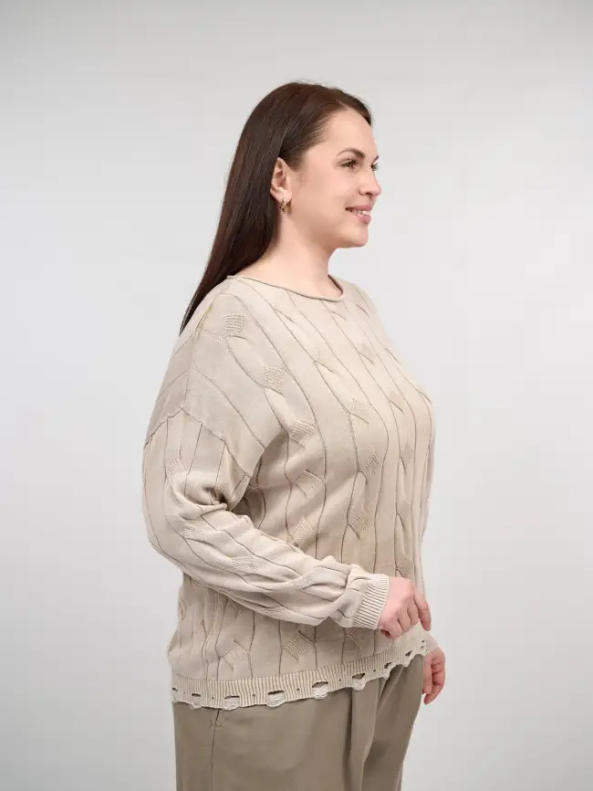 Джемпер Италия с круглым горлом 3388 Размер 50-58 фото 59