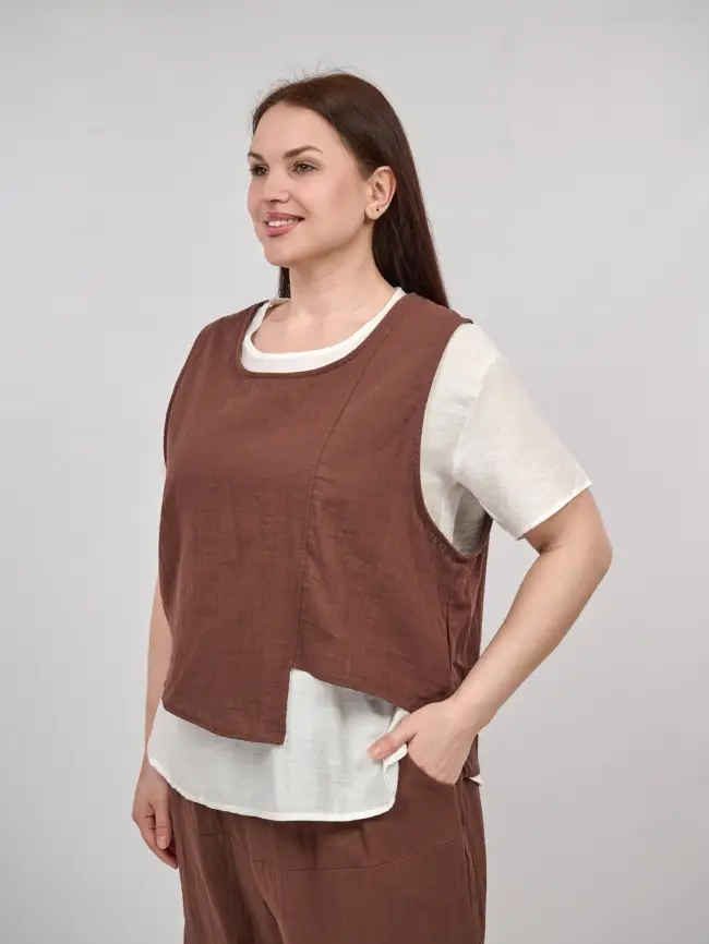 Костюм тройка 1832 Размер 50-56 фото 18