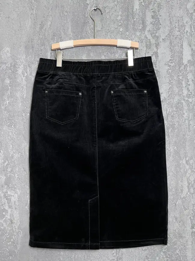 Юбка вельвет 33413 ЭттоПлюс Размеры 50-58 фото 15