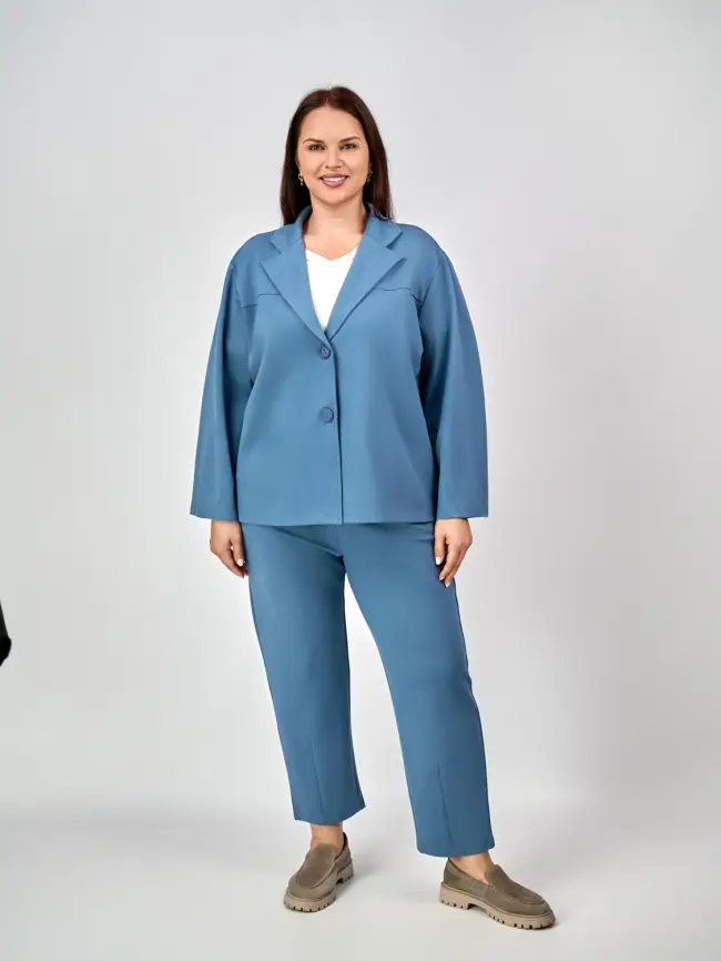 Брючный костюм ЭттоПлюс 9394 Размеры 48-58 фото 26