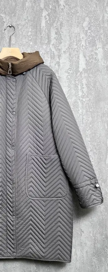 Пальто стеганое 76809 Размеры 52-58 фото 20