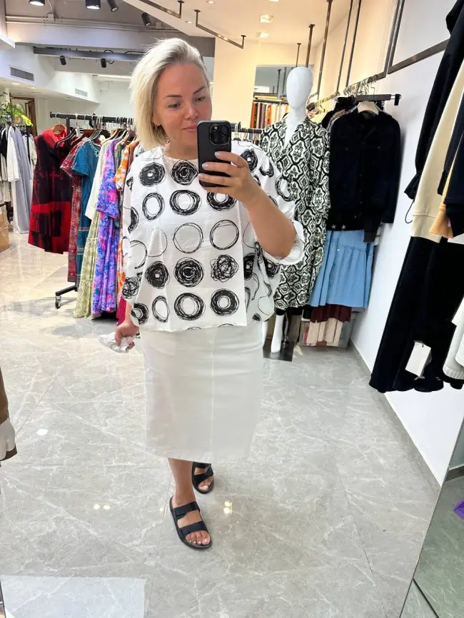 Блуза оверсайз ЭттоПлюс 31599 фото 14