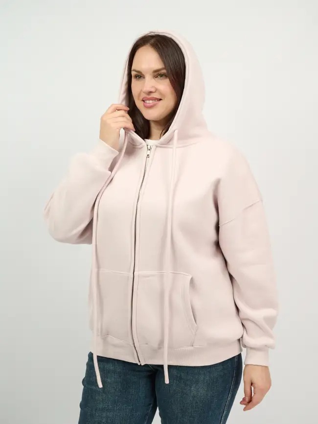 Худи зип утепленное оверсайз размер 50-58 506 фото 36