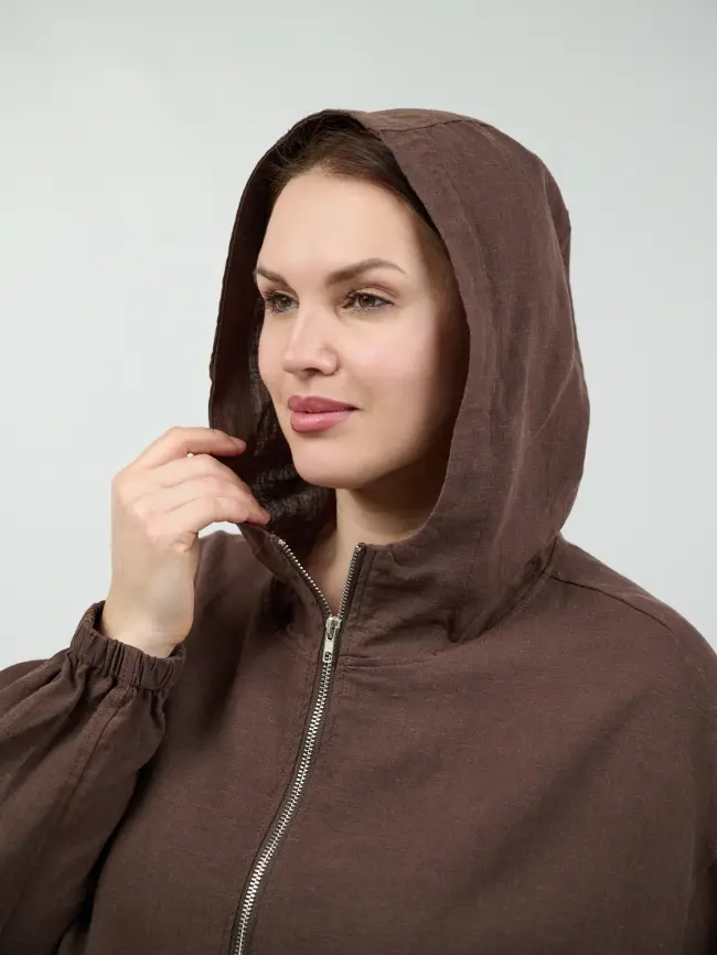 Бомбер лен 25016 фото 34