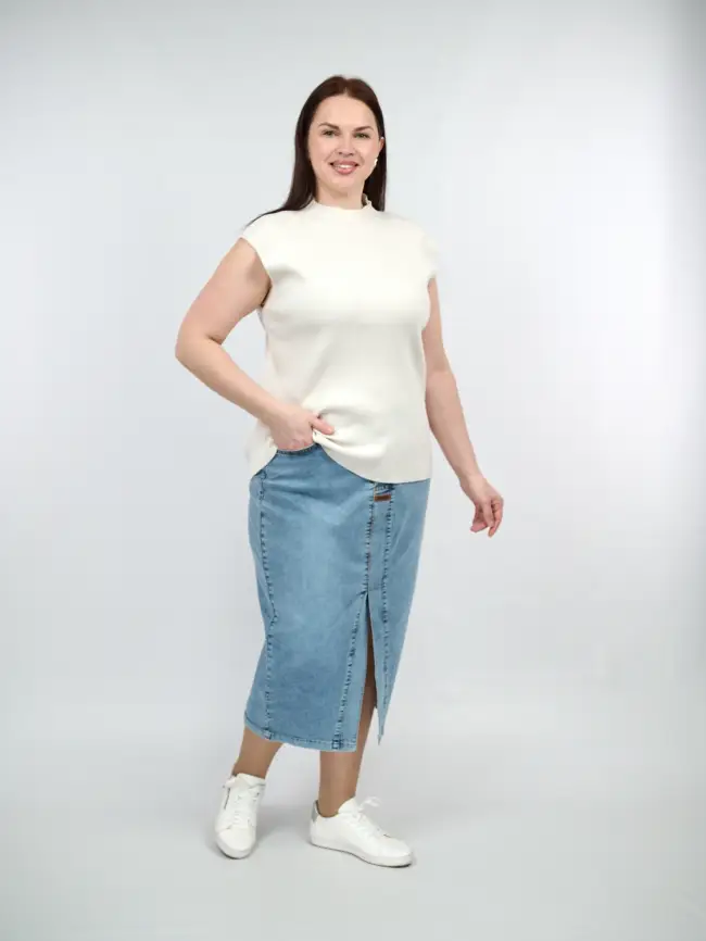 Юбка джинсовая 2331-B Турция фото 22