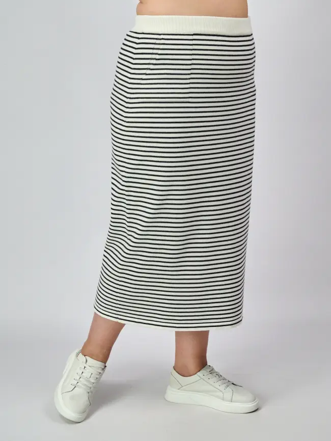 Юбка в полоску ЭттоПлюс 25413 Размер 50-58 фото 6