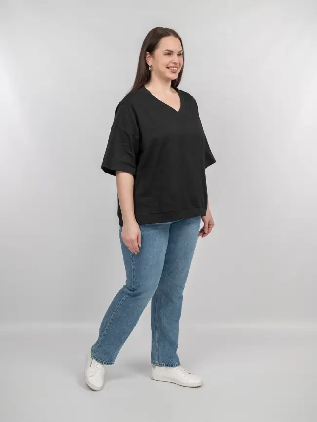 Футболка 039 (черный, 2) Уценка фото 10