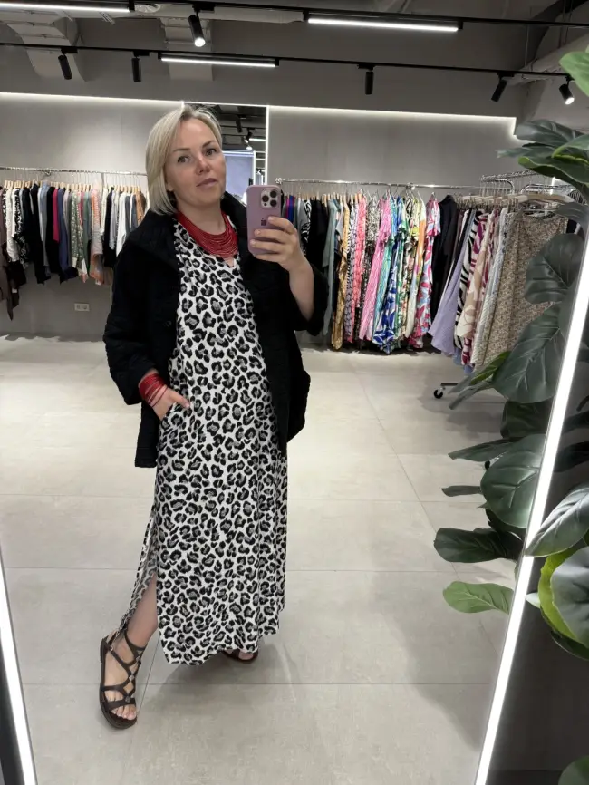 Сарафан с принтом Леопард 0027 размер 52- 56 фото 9